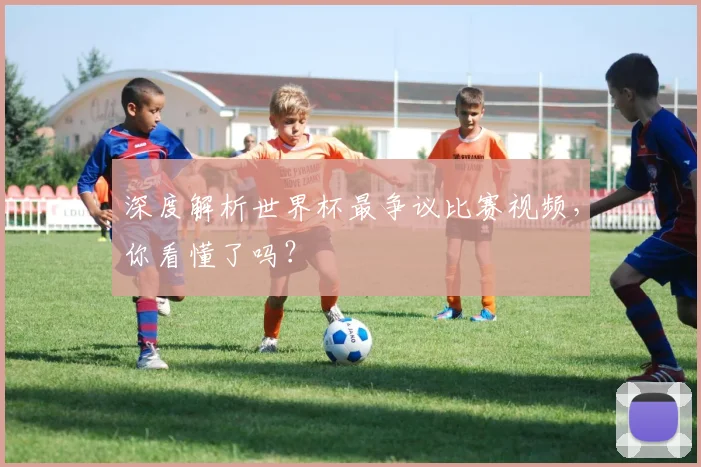 深度解析世界杯最争议比赛视频，你看懂了吗？